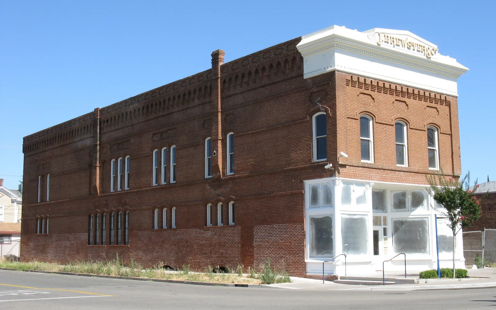 Historic Brewster Building in downtown Galt, California